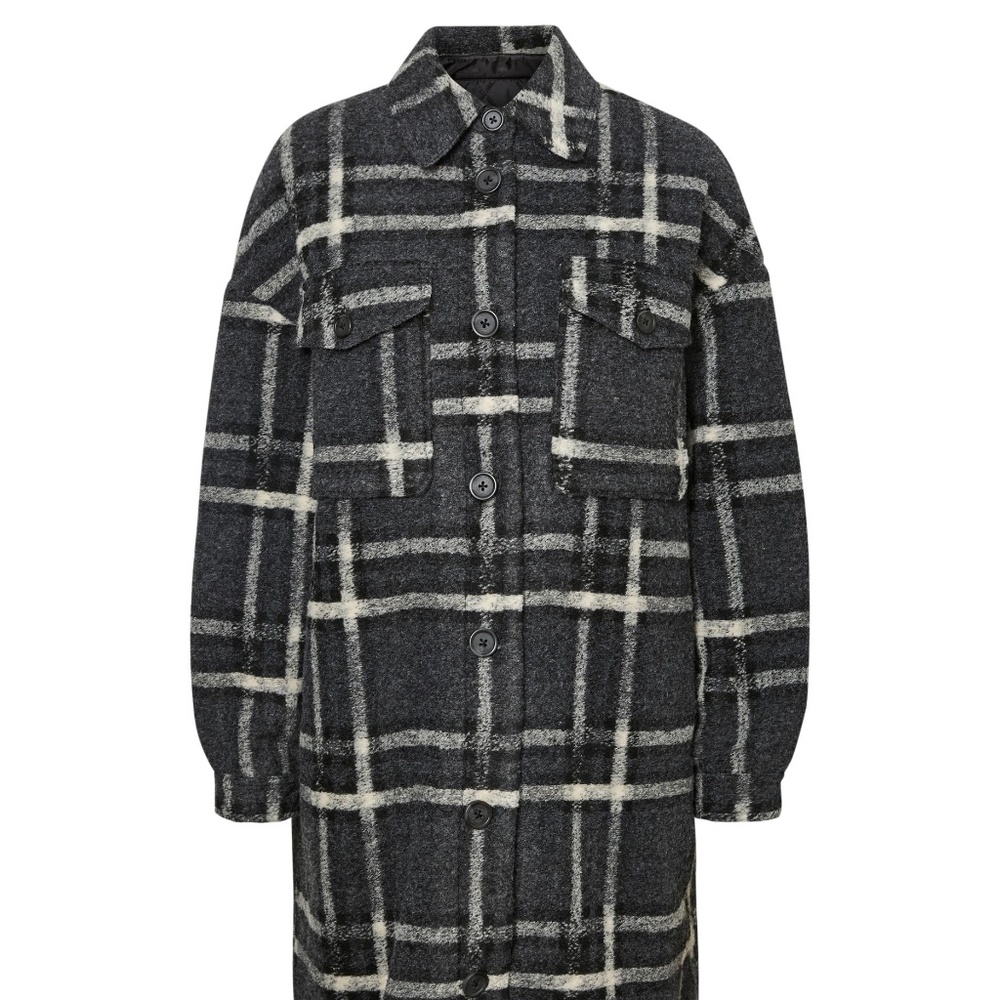 Chrissie Long Plaid Jacket